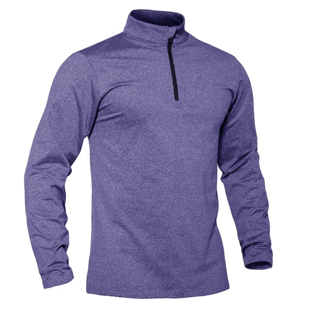 T-shirt thermique / sweat-shirt polaire à fermeture éclair 1/4 et manches longues pour homme "TACVASEN - LSTJ502" - Planète Rando