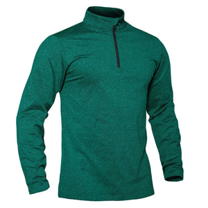 T-shirt thermique / sweat-shirt polaire à fermeture éclair 1/4 et manches longues pour homme "TACVASEN - LSTJ502" - Planète Rando