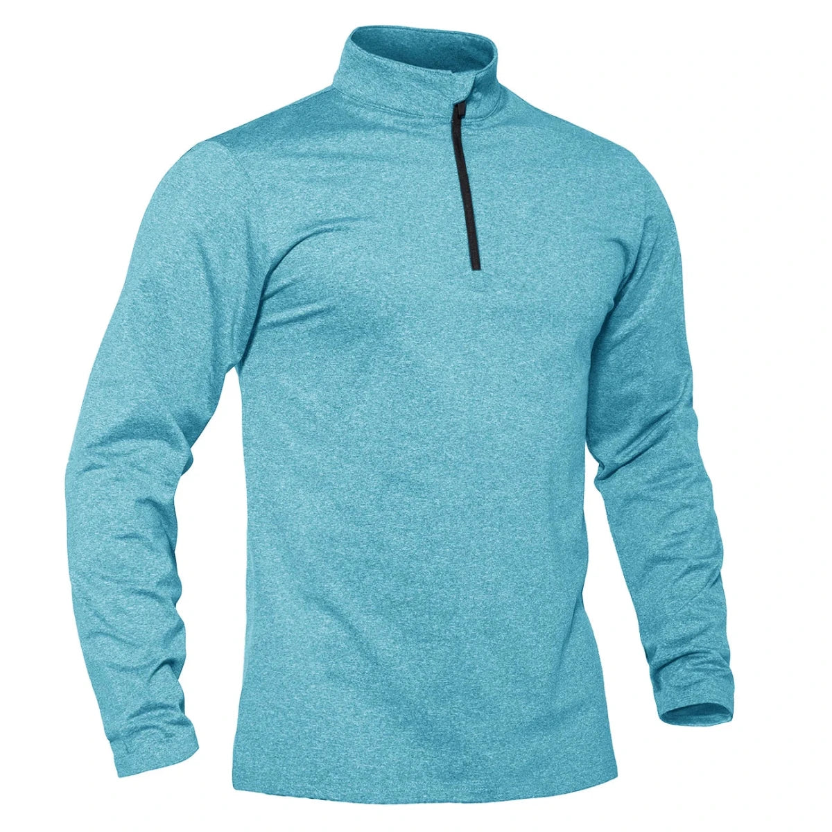 T-shirt thermique / sweat-shirt polaire à fermeture éclair 1/4 et manches longues pour homme "TACVASEN - LSTJ502" - Planète Rando