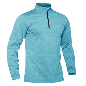 T-shirt thermique / sweat-shirt polaire à fermeture éclair 1/4 et manches longues pour homme "TACVASEN - LSTJ502" - Planète Rando