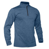 T-shirt thermique / sweat-shirt polaire à fermeture éclair 1/4 et manches longues pour homme "TACVASEN - LSTJ502" - Planète Rando