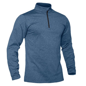 T-shirt thermique / sweat-shirt polaire à fermeture éclair 1/4 et manches longues pour homme "TACVASEN - LSTJ502" - Planète Rando