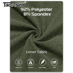 T-shirt thermique / sweat-shirt polaire à fermeture éclair 1/4 et manches longues pour homme "TACVASEN - LSTJ502" - Planète Rando