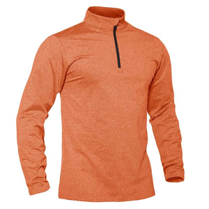 T-shirt thermique / sweat-shirt polaire à fermeture éclair 1/4 et manches longues pour homme "TACVASEN - LSTJ502" - Planète Rando