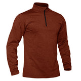 T-shirt thermique / sweat-shirt polaire à fermeture éclair 1/4 et manches longues pour homme "TACVASEN - LSTJ502" - Planète Rando