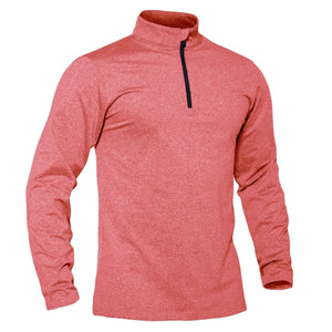 T-shirt thermique / sweat-shirt polaire à fermeture éclair 1/4 et manches longues pour homme "TACVASEN - LSTJ502" - Planète Rando