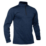 T-shirt thermique / sweat-shirt polaire à fermeture éclair 1/4 et manches longues pour homme "TACVASEN - LSTJ502" - Planète Rando