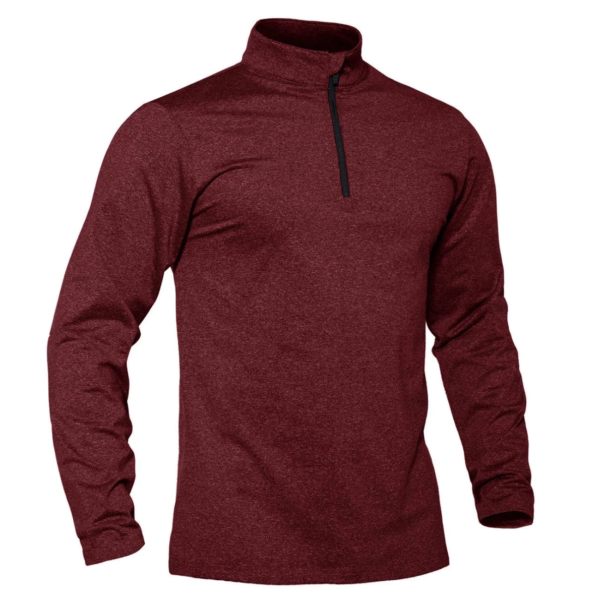 T-shirt thermique / sweat-shirt polaire à fermeture éclair 1/4 et manches longues pour homme "TACVASEN - LSTJ502" - Planète Rando