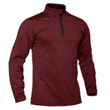 T-shirt thermique / sweat-shirt polaire à fermeture éclair 1/4 et manches longues pour homme "TACVASEN - LSTJ502" - Planète Rando
