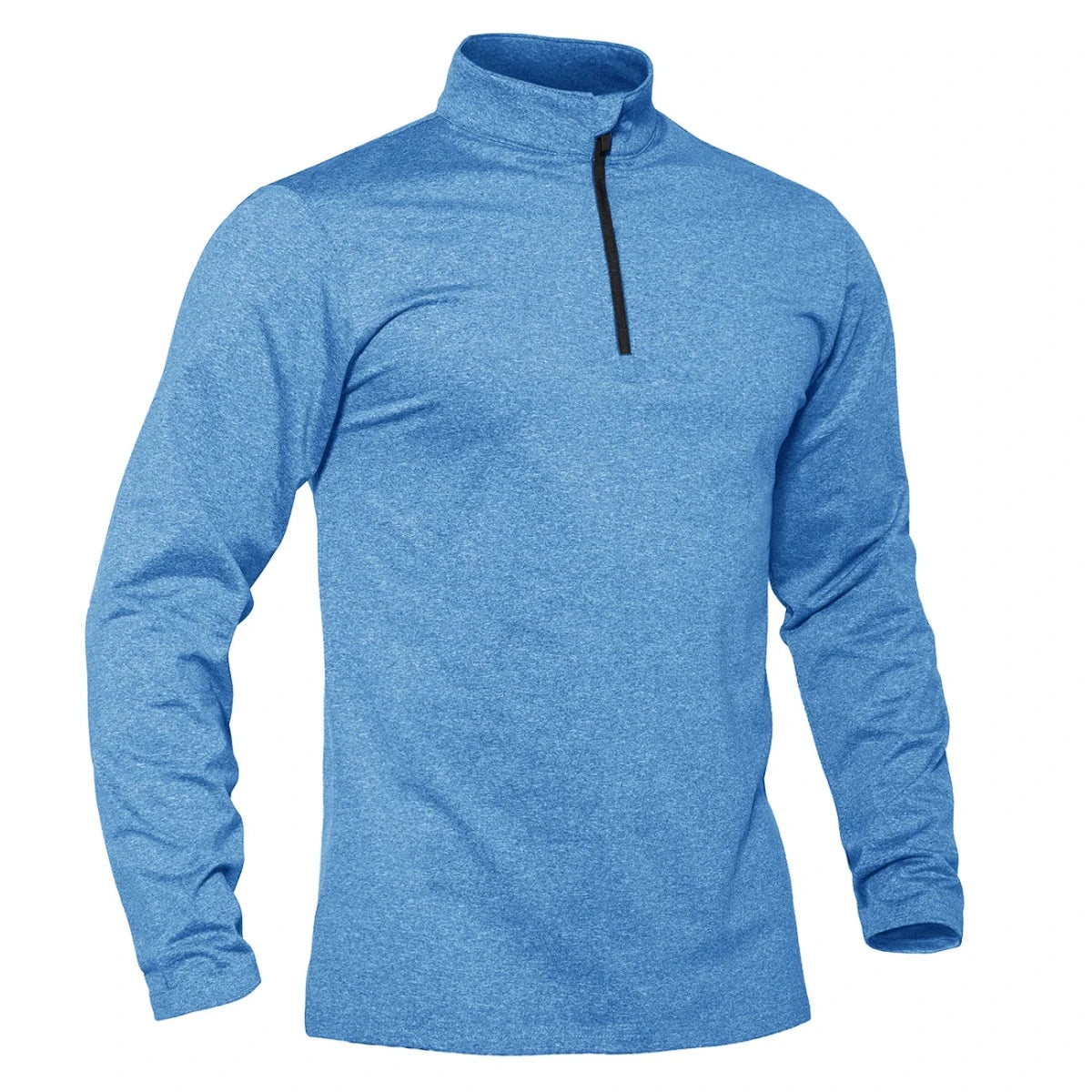 T-shirt thermique / sweat-shirt polaire à fermeture éclair 1/4 et manches longues pour homme "TACVASEN - LSTJ502" - Planète Rando