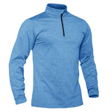 T-shirt thermique / sweat-shirt polaire à fermeture éclair 1/4 et manches longues pour homme "TACVASEN - LSTJ502" - Planète Rando