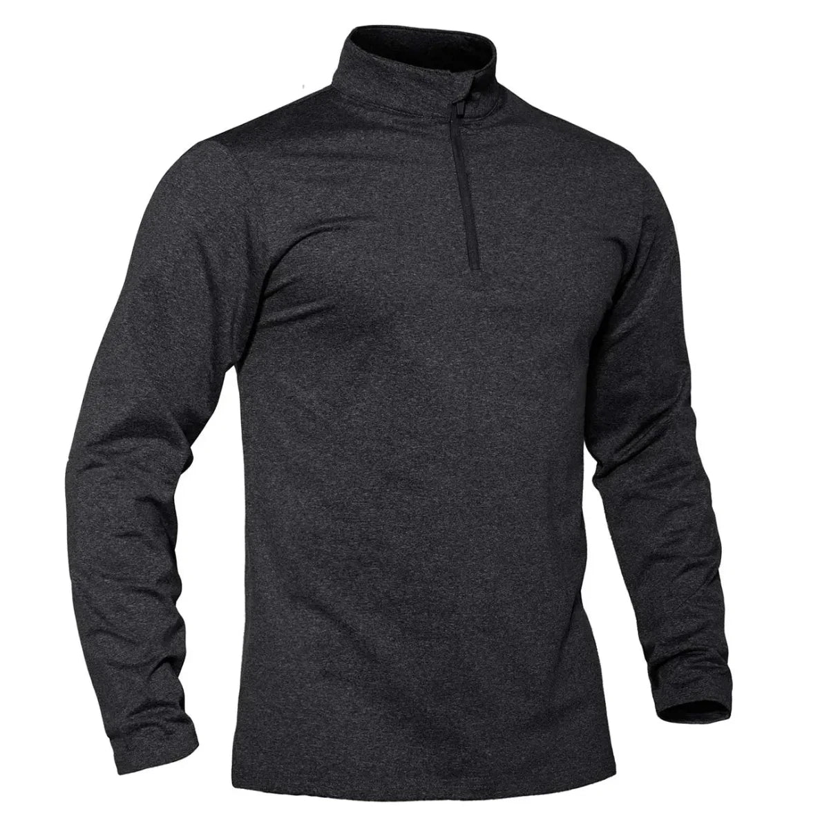 T-shirt thermique / sweat-shirt polaire à fermeture éclair 1/4 et manches longues pour homme "TACVASEN - LSTJ502" - Planète Rando