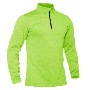 T-shirt thermique / sweat-shirt polaire à fermeture éclair 1/4 et manches longues pour homme "TACVASEN - LSTJ502" - Planète Rando