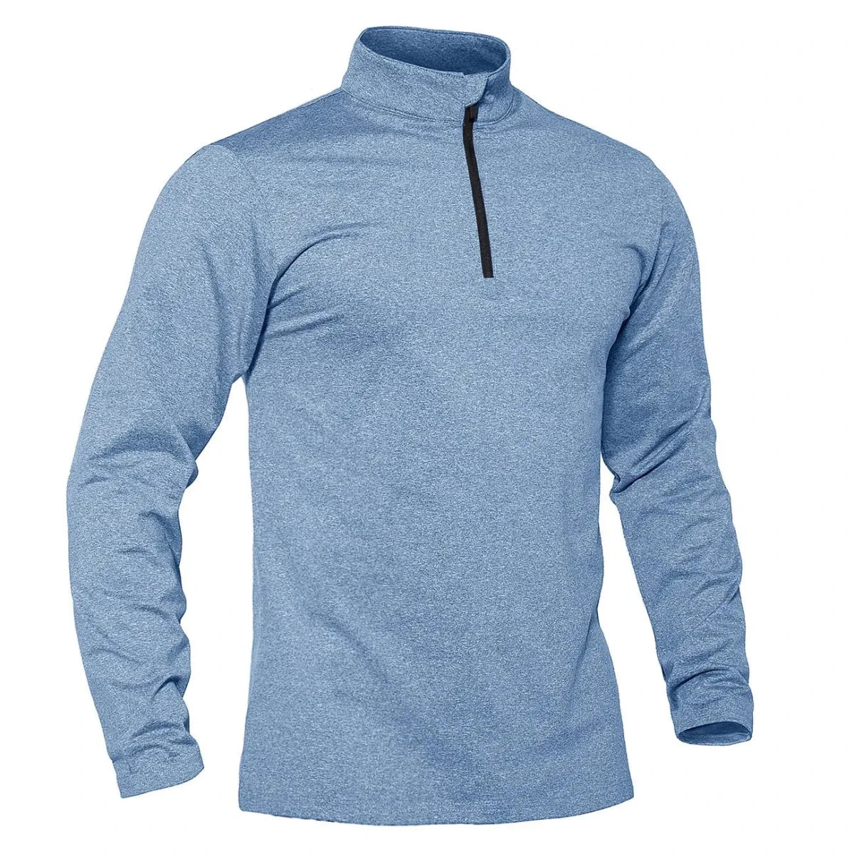 T-shirt thermique / sweat-shirt polaire à fermeture éclair 1/4 et manches longues pour homme "TACVASEN - LSTJ502" - Planète Rando