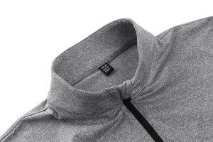 T-shirt thermique / sweat-shirt polaire à fermeture éclair 1/4 et manches longues pour homme "TACVASEN - LSTJ502" - Planète Rando