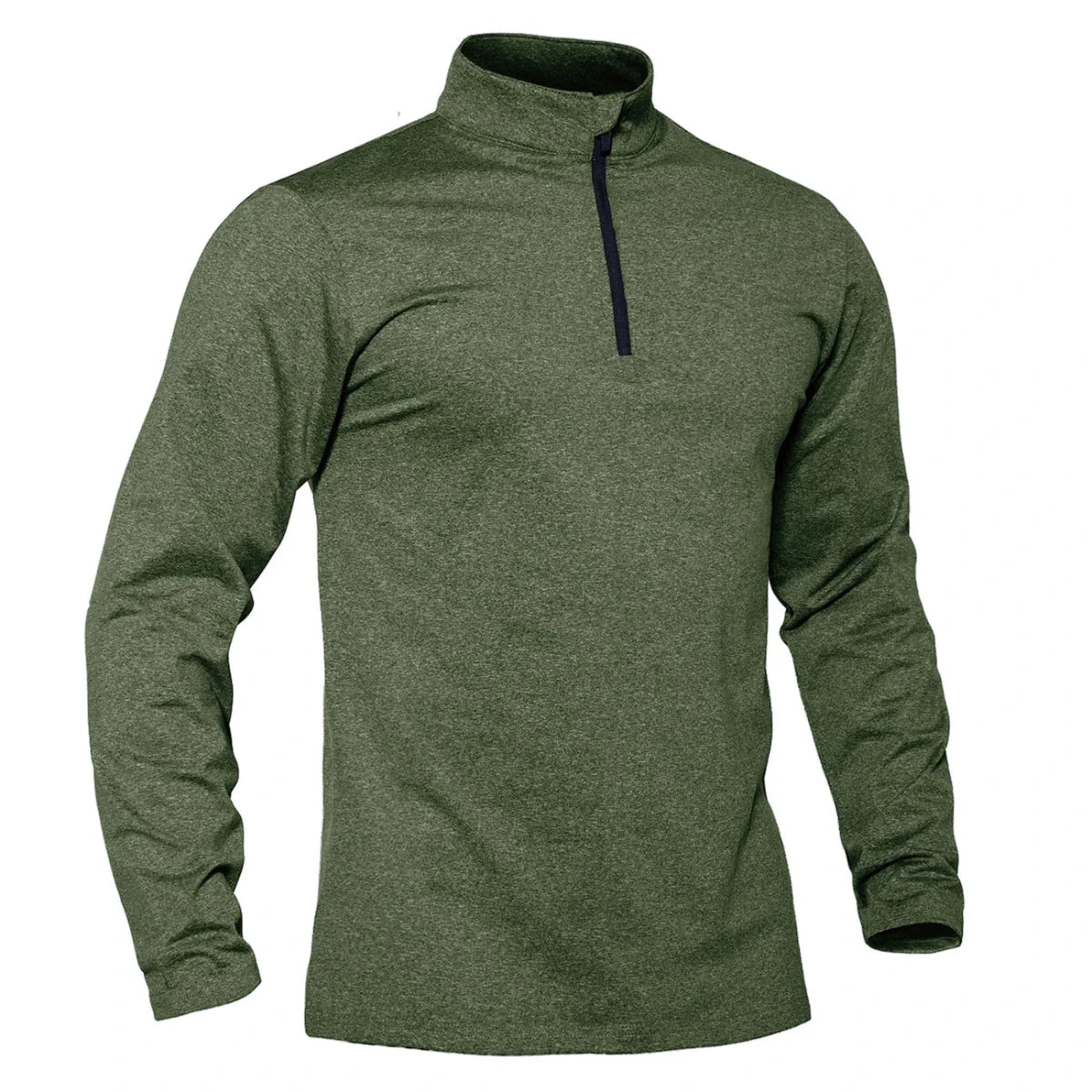 T-shirt thermique / sweat-shirt polaire à fermeture éclair 1/4 et manches longues pour homme "TACVASEN - LSTJ502" - Planète Rando