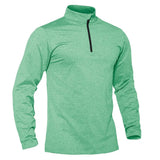 T-shirt thermique / sweat-shirt polaire à fermeture éclair 1/4 et manches longues pour homme "TACVASEN - LSTJ502" - Planète Rando