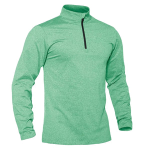 T-shirt thermique / sweat-shirt polaire à fermeture éclair 1/4 et manches longues pour homme "TACVASEN - LSTJ502" - Planète Rando