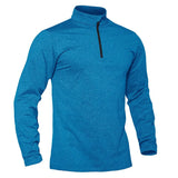 T-shirt thermique / sweat-shirt polaire à fermeture éclair 1/4 et manches longues pour homme "TACVASEN - LSTJ502" - Planète Rando