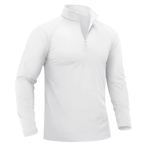 T-shirt thermique / sweat-shirt polaire à fermeture éclair 1/4 et manches longues pour homme "TACVASEN - TS321" - Planète Rando