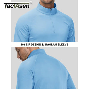 T-shirt thermique / sweat-shirt polaire à fermeture éclair 1/4 et manches longues pour homme "TACVASEN - TS321" - Planète Rando