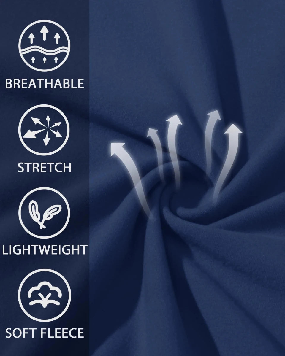 T-shirt thermique / sweat-shirt polaire à fermeture éclair 1/4 et manches longues pour homme "TACVASEN - TS321" - Planète Rando