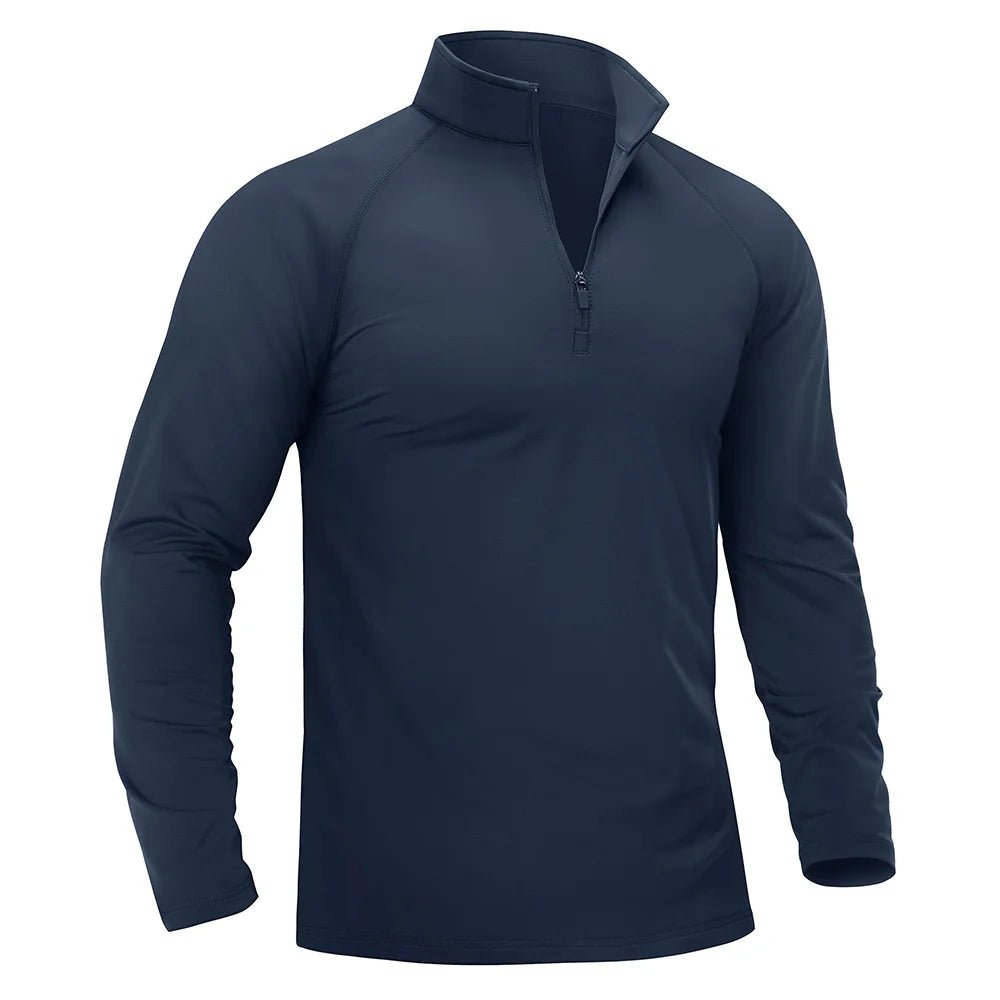 T-shirt thermique / sweat-shirt polaire à fermeture éclair 1/4 et manches longues pour homme "TACVASEN - TS321" - Planète Rando