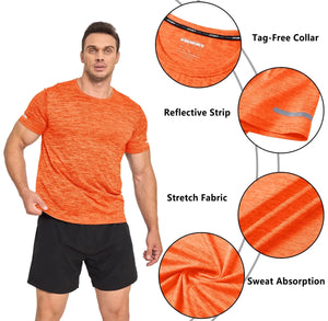 T-shirts d'été à séchage rapide avec bande réfléchissante pour homme "TACVASEN - TS234" - Planète Rando