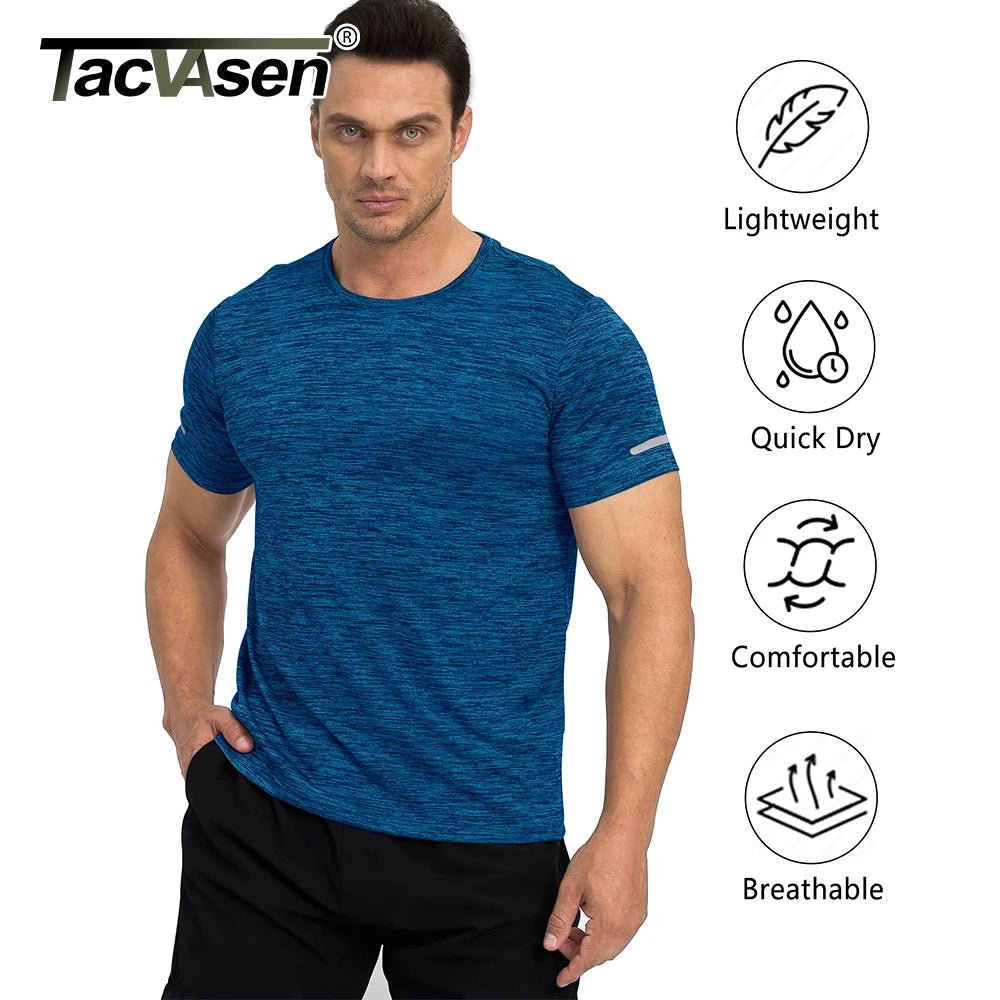 T-shirts d'été à séchage rapide avec bande réfléchissante pour homme "TACVASEN - TS234" - Planète Rando