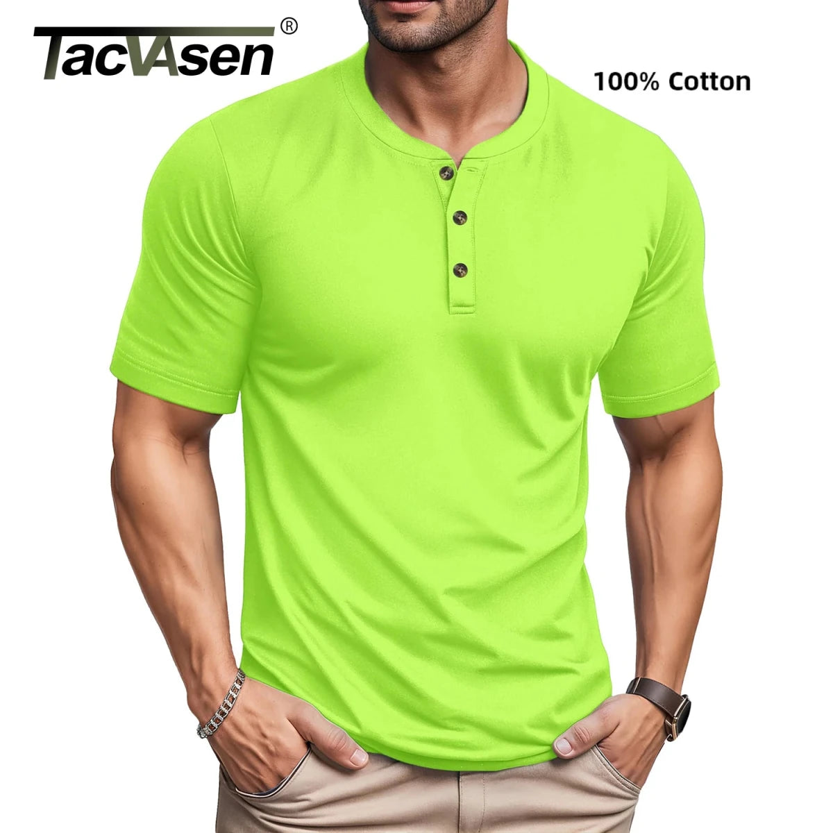 T-shirts manches courtes 100% coton pour homme "TACVASEN - TS277" - Planète Rando