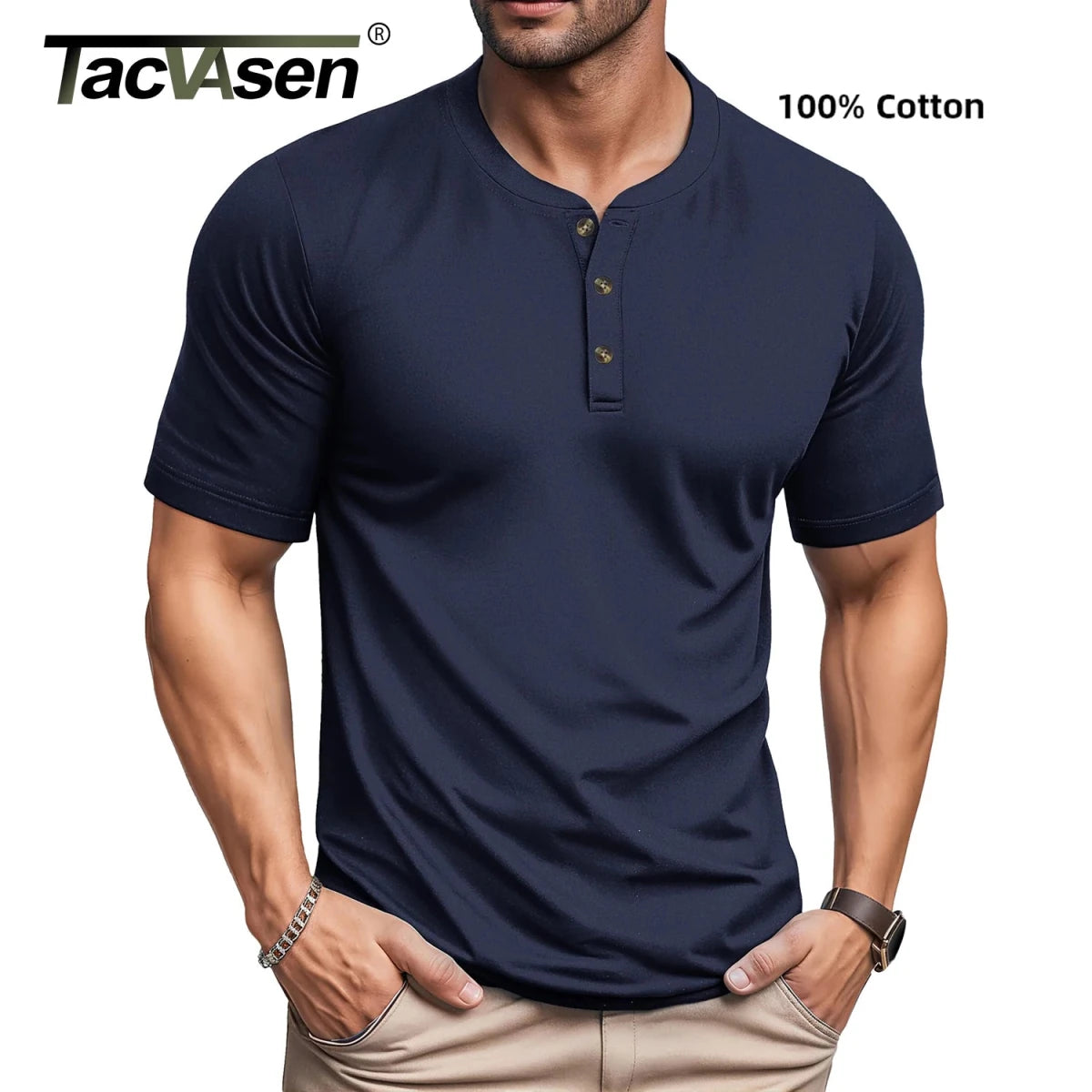 T-shirts manches courtes 100% coton pour homme "TACVASEN - TS277" - Planète Rando