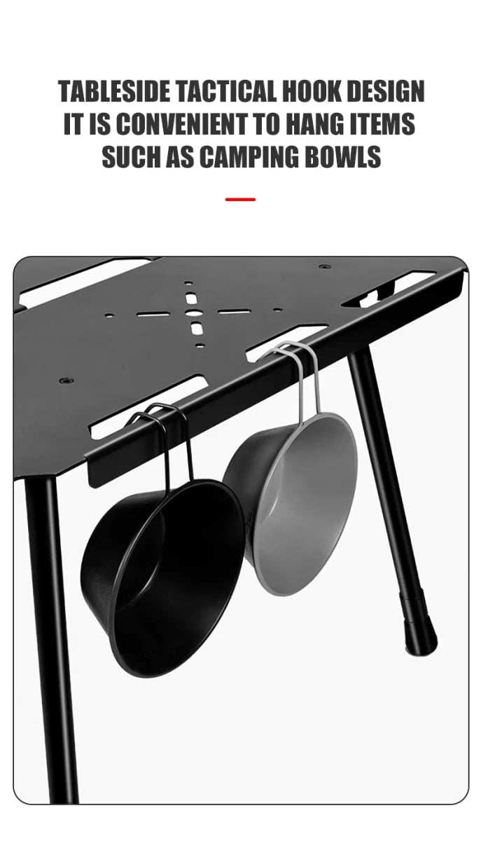 Table tactique d'extérieur pliante, légère et multifonctionnelle 3kg "WESTTUNE - Tactical table ST15" - Planète Rando