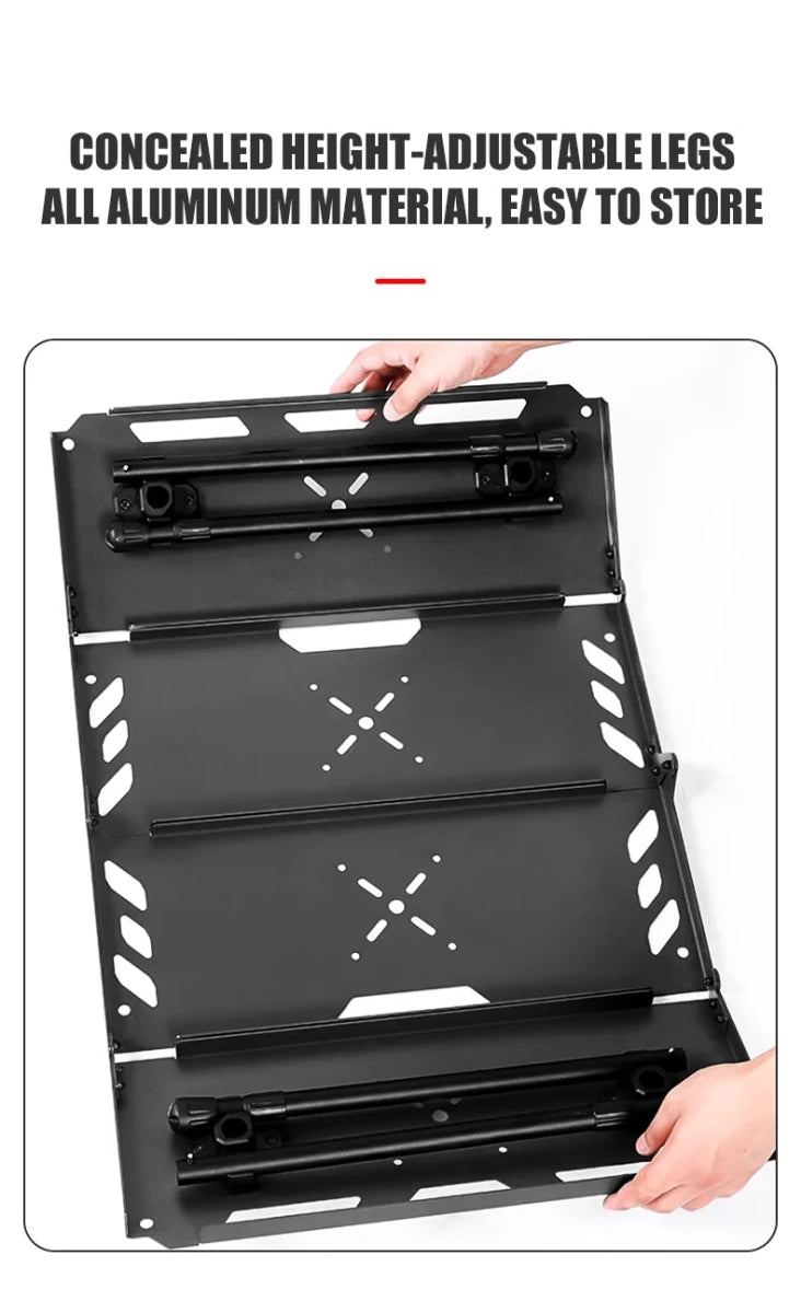 Table tactique d'extérieur pliante, légère et multifonctionnelle 3kg "WESTTUNE - Tactical table ST15" - Planète Rando