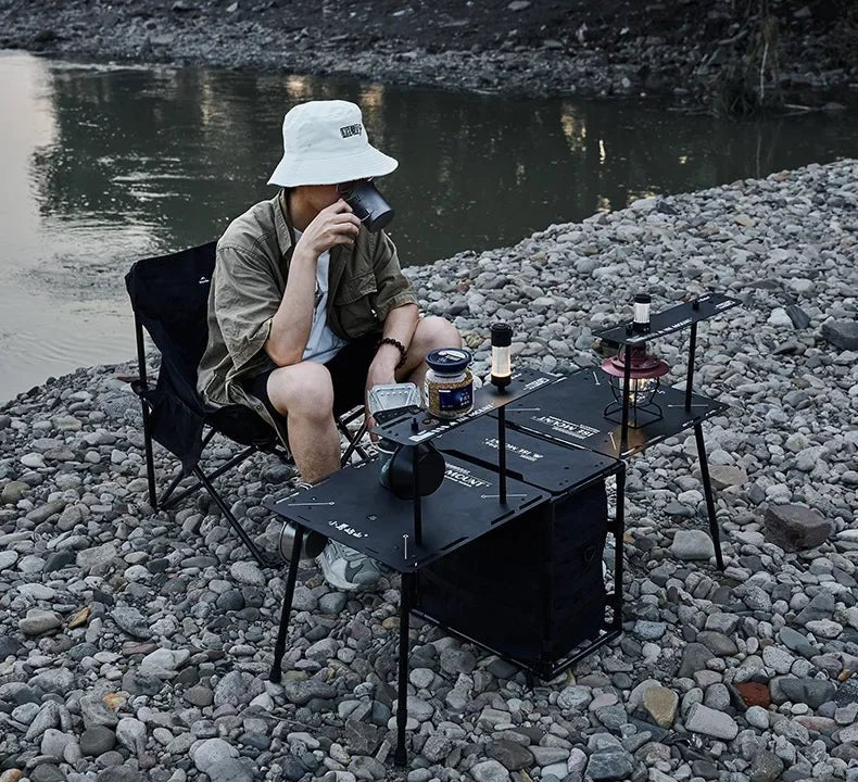 Table tactique pliable et portable 5kg "ISE MOUNT - Skeleton Tactical" - Planète Rando
