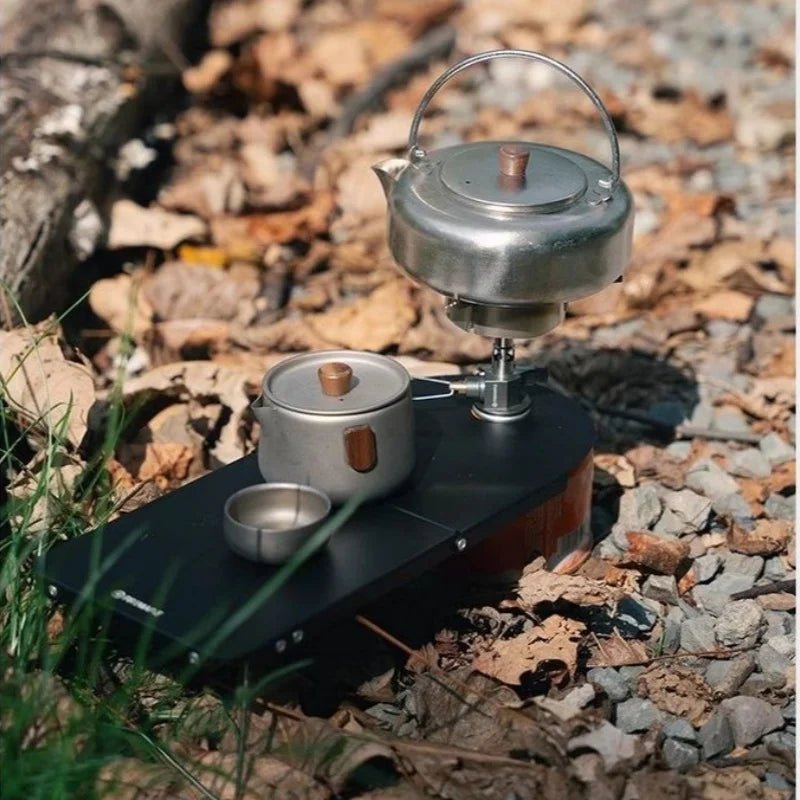 Table ultra - légère et pliable en aluminium à cadre pour cartouche de gaz "Fire - Maple - Petrel Ultralight Folding Table" - Planète Rando