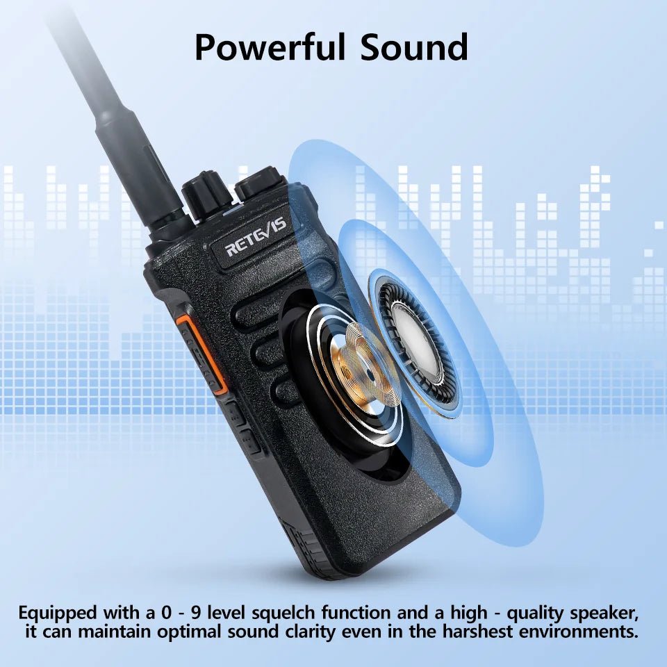 Talkie - walkie / radio bidirectionnelle longue portée de 3 à 5km "Retevis - RT86" - Planète Rando