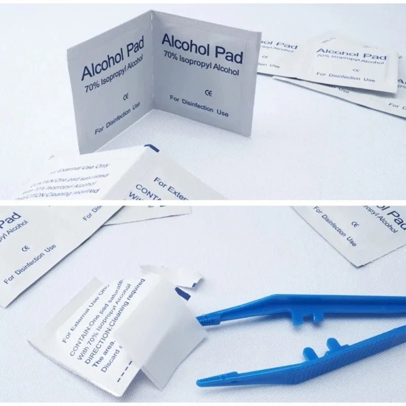 Tampons de coton imbibés d'alcool 70% "Sanke Rescue - Alcohol pads" - Planète Rando