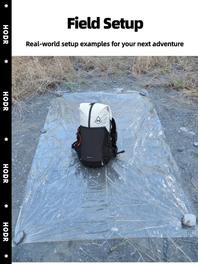 Tapis de sol / bâche imperméable pour tente en film polycro ultraléger à partir de 60g "Horizon Outdoor - Polycro ground sheet" - Planète Rando