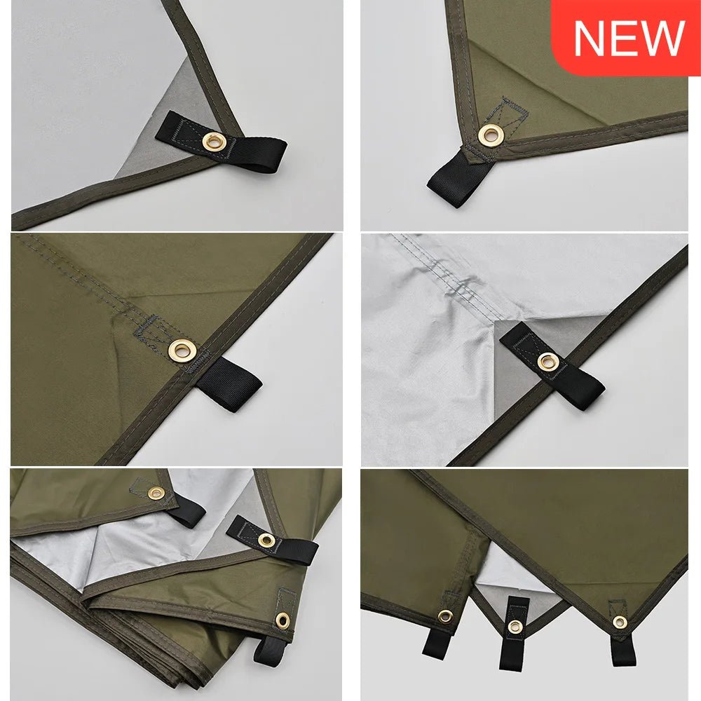 Tarp anti UV UPF 50+ / bâche de camping imperméable jusqu'à 3*5M "Top lander - Camping tarp" - Planète Rando