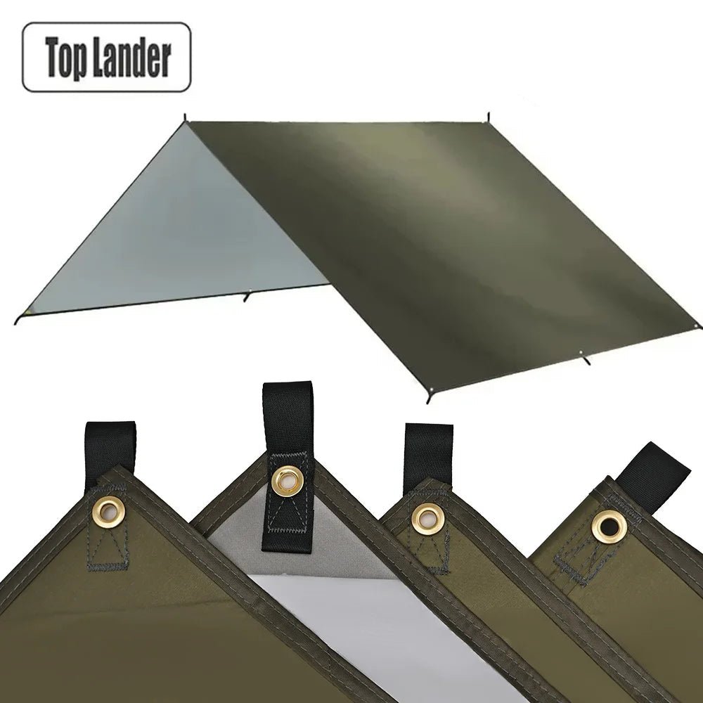 Tarp anti UV UPF 50+ / bâche de camping imperméable jusqu'à 3*5M "Top lander - Camping tarp" - Planète Rando