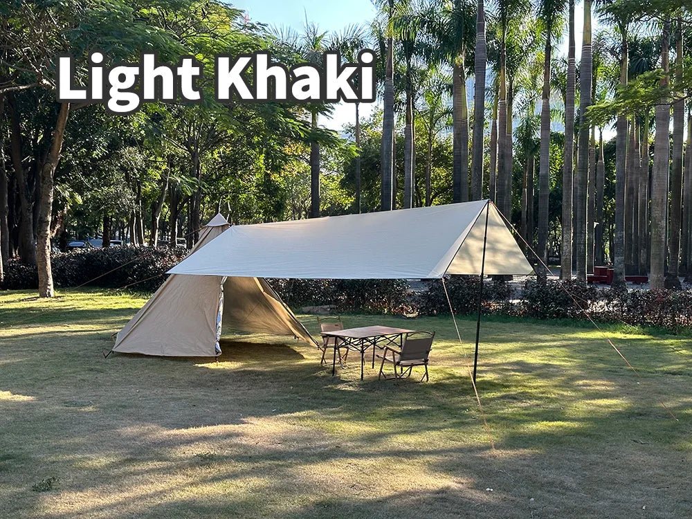 Tarp anti UV UPF 50+ / bâche de camping imperméable jusqu'à 3*5M "Top lander - Camping tarp" - Planète Rando