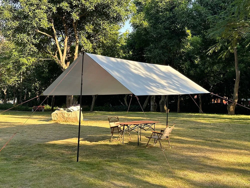 Tarp anti UV UPF 50+ / bâche de camping imperméable jusqu'à 3*5M "Top lander - Camping tarp" - Planète Rando