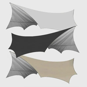 Tarp / bâche de camping étanche de 5,1 x 5,1 m "Top Lander - Camping Tarp XL" - Planète Rando