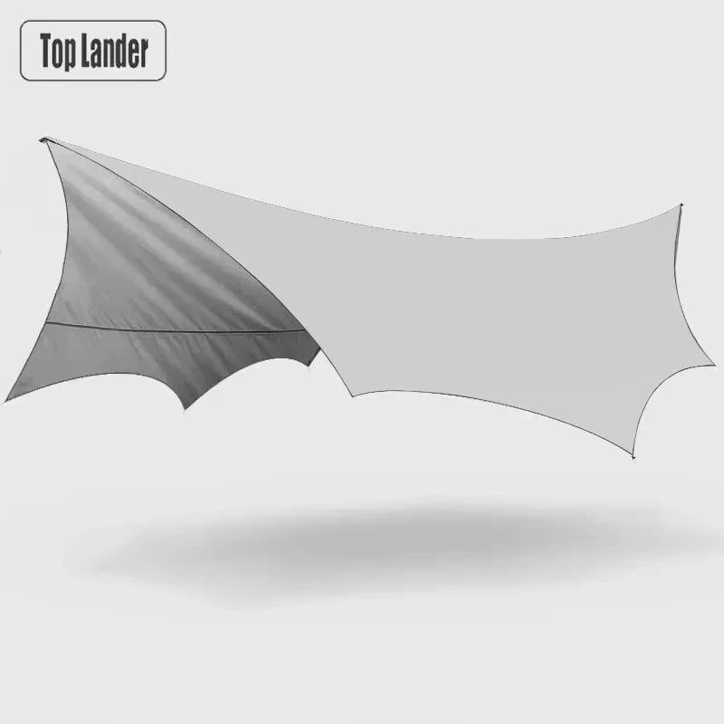Tarp / bâche de camping étanche de 5,1 x 5,1 m "Top Lander - Camping Tarp XL" - Planète Rando