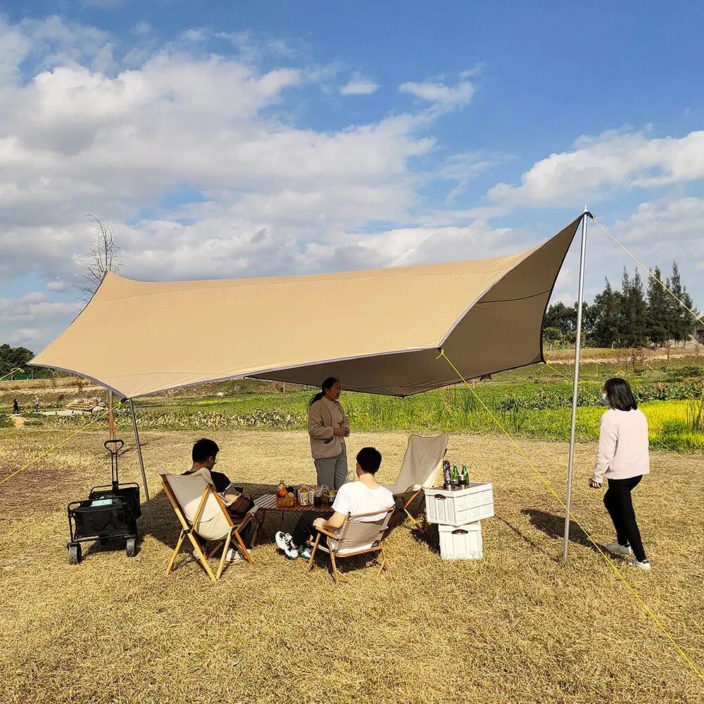 Tarp / bâche de camping étanche de 5,1 x 5,1 m "Top Lander - Camping Tarp XL" - Planète Rando