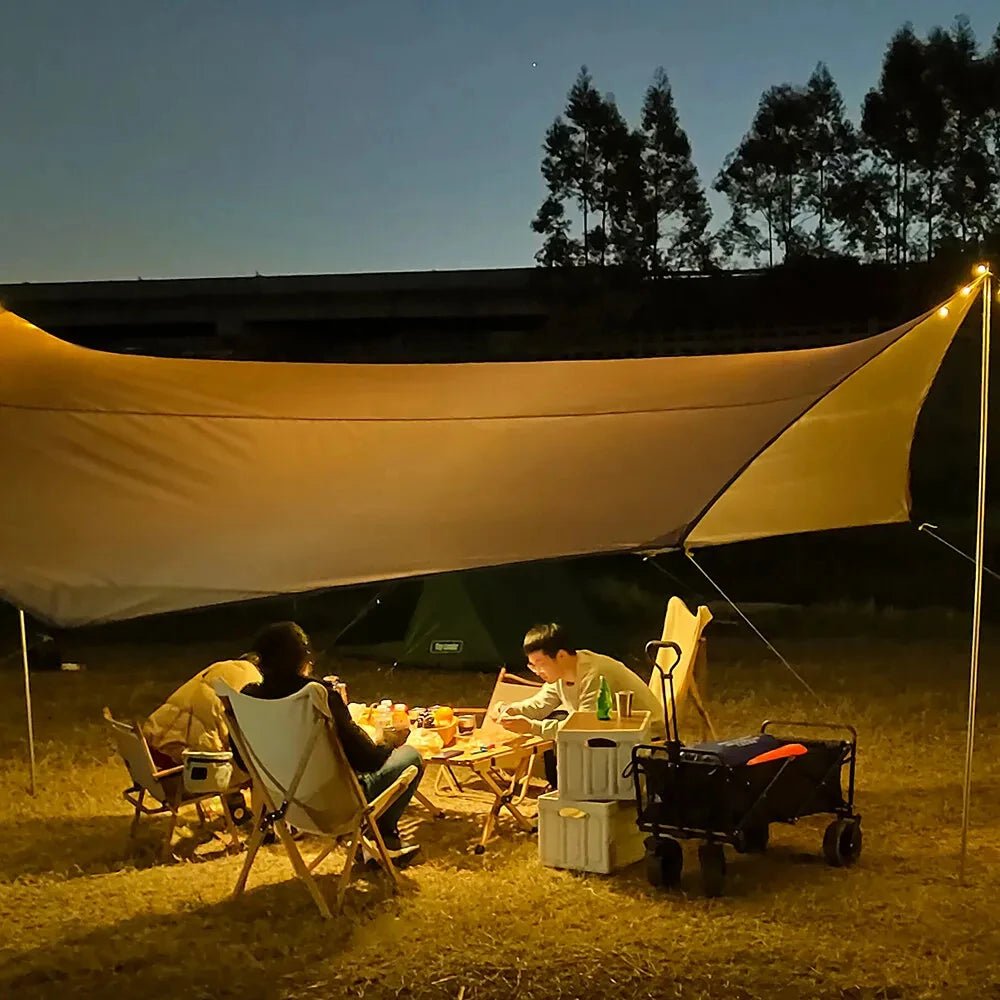 Tarp / bâche de camping étanche de 5,1 x 5,1 m "Top Lander - Camping Tarp XL" - Planète Rando