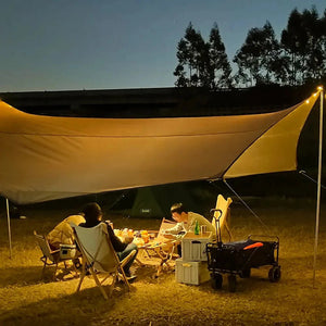 Tarp / bâche de camping étanche de 5,1 x 5,1 m "Top Lander - Camping Tarp XL" - Planète Rando