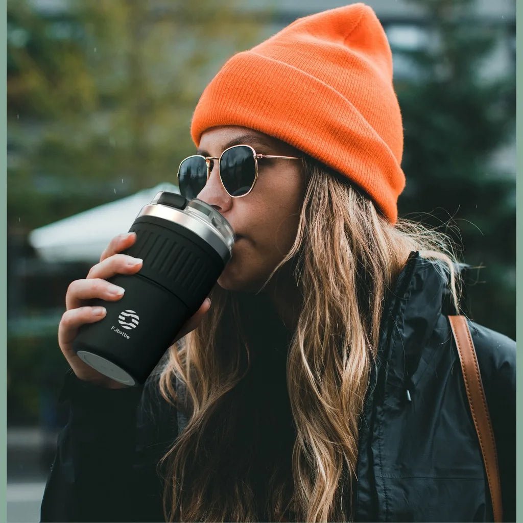 Tasse à café / mug isotherme en acier inoxydable sans BPA 400 ml "FEIJIAN - FJ - YZ400" - Planète Rando