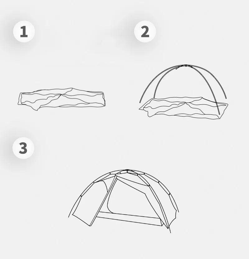 Tente de bivouac autoportante ultralégère pour 2 personnes 1,8kg "3F UL GEAR - TaiJi 2" - Planète Rando