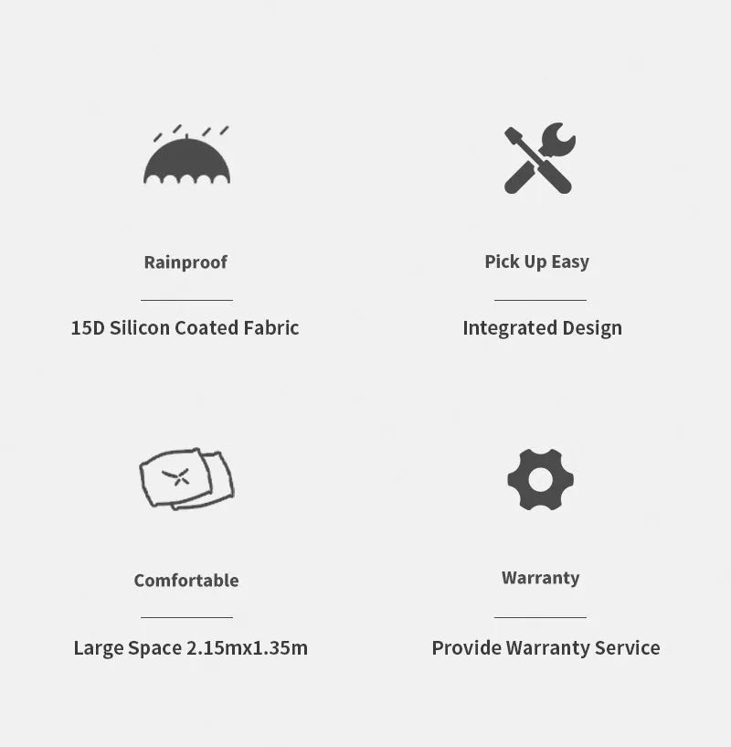 Tente de bivouac autoportante ultralégère pour 2 personnes 1,8kg "3F UL GEAR - TaiJi 2" - Planète Rando